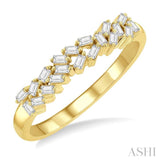 1/5 ctw Scatter Baguette Cut Diamond Fashion Ring in 14K Yellow Gold