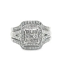 Lady's 14K White Gold Invisible Set