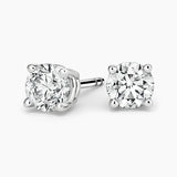 Natural Diamond Stud Earrings Round 1.20 ct. F/SI1