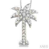 Palm Tree Diamond Fashion Pendant