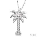 Palm Tree Diamond Fashion Pendant