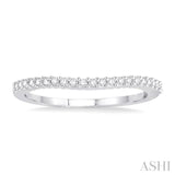 Curved Diamond Wedding Band