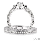 Past Present & Future Diamond Wedding Set