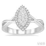 Marquise Shape Lovebright Diamond Ring