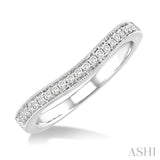 Curved Diamond Wedding Band