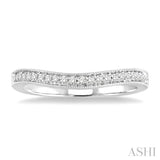 Curved Diamond Wedding Band