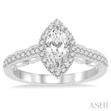 Marquise Shape Diamond Engagement Ring