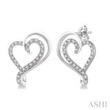 Heart Shape Diamond Fashion Earrings