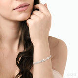 Silver Infinity Diamond Lariat Bracelet