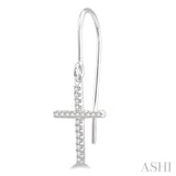 Cross Petite Diamond Earrings