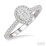 Oval Shape Lovebright Essential Diamond Engagement Ring