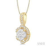 Flower Lovebright Diamond Pendant