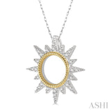 Sunburst Diamond Fashion Pendant