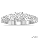 Past Present & Future Lovebright Diamond Engagement Ring