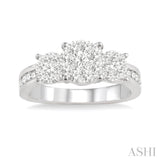 Past Present & Future Lovebright Diamond Engagement Ring