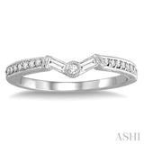 Chevron Baguette Diamond Wedding Band