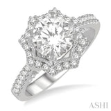 Semi-Mount Diamond Engagement Ring