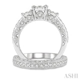 Past Present & Future Lovebright Diamond Wedding Set