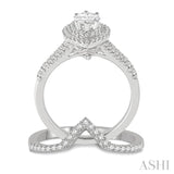 Marquise Shape Diamond Wedding Set