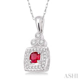 Gemstone & Diamond Pendant