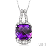 Gemstone & Diamond Pendant