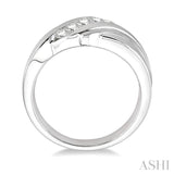 Silver Men'S Diamond Ring