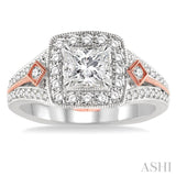 Semi-Mount Diamond Engagement Ring