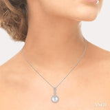 Pearl & Halo Diamond Fashion Pendant