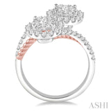 2 Stone Lovebright Diamond Fashion Ring