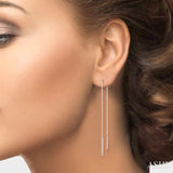 Threader Diamond Long Earrings
