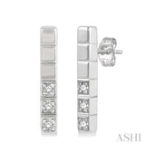 Vertical Bar Diamond Earrings