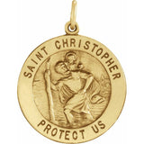 St. Christopher Medal Necklace Or Pendant