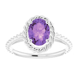 Rope Solitaire Ring