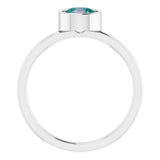 Bezel-Set Solitaire Ring