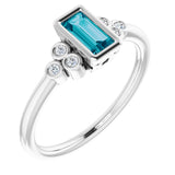 Accented Bezel-Set Ring