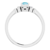 Accented Bezel-Set Ring