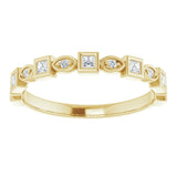 14K Yellow 1/5 CTW Natural Diamond Anniversary Band