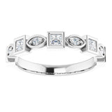 Platinum 3/8 CTW Natural Diamond Anniversary Band