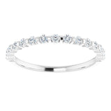 14K White 1/4 CTW Natural Diamond Anniversary Band