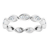 Bezel-Set Eternity Band