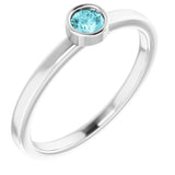 Bezel-Set Solitaire Ring