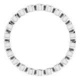 Bezel-Set Eternity Band