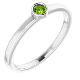 Bezel-Set Solitaire Ring