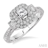 Semi-Mount Diamond Engagement Ring