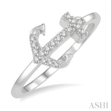 Stackable Anchor Petite Diamond Fashion Ring