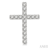 Cross Petite Diamond Fashion Earrings