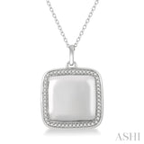 Square Diamond Locket Pendant