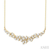 Scatter Baguette Diamond Necklace