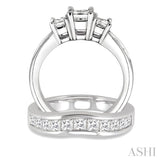 Past Present & Future Diamond Wedding Set