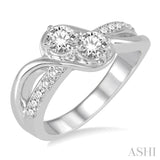 2 Stone Diamond Fashion Ring